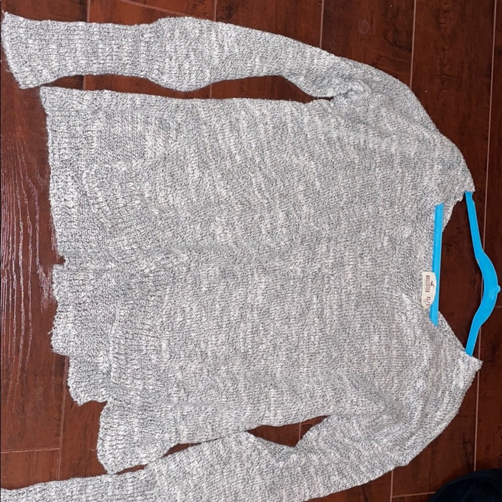 gray sweater